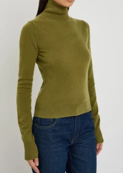 Jett turtle-neck cashmere top