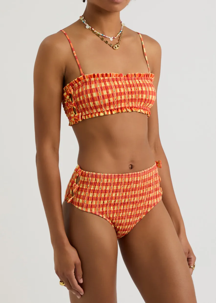 Jezebel printed bikini top