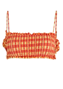 Jezebel printed bikini top