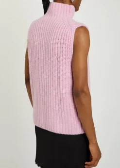Joceyline high-neck cashmere vest