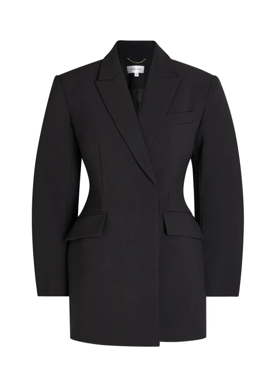 Jo crepe mini jacket dress