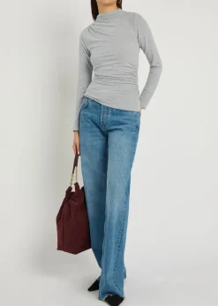 Joelle ruched knit top