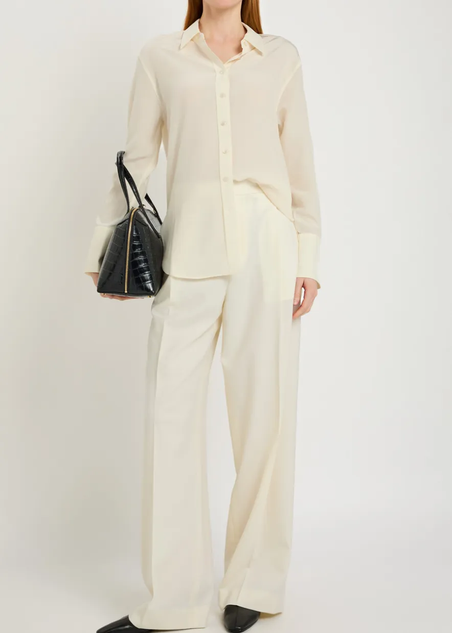 Joe silk-crepe shirt