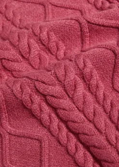 Joilette roll-neck cable-knit vest