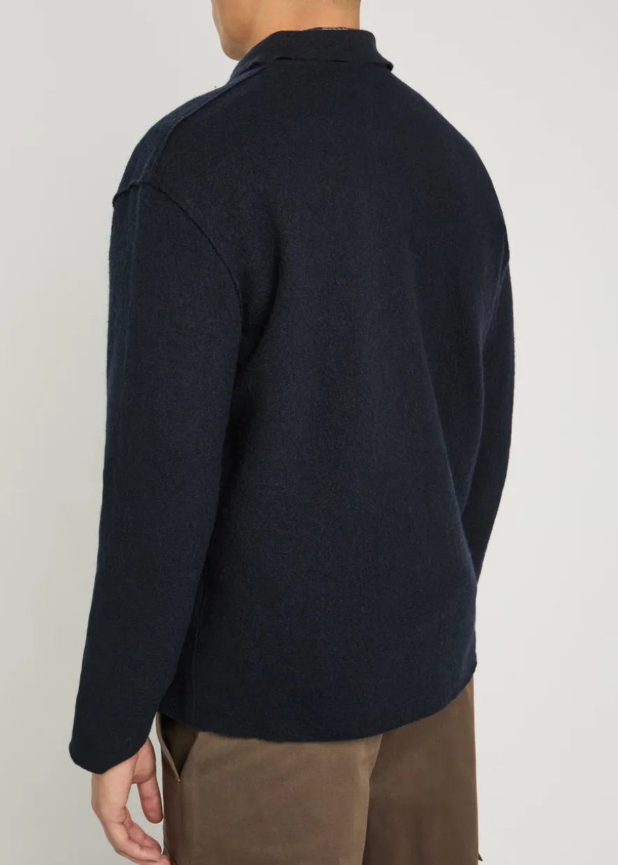 Jonas knit wool jacket