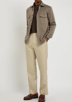 Joseph zigzag-jacquard woven overshirt