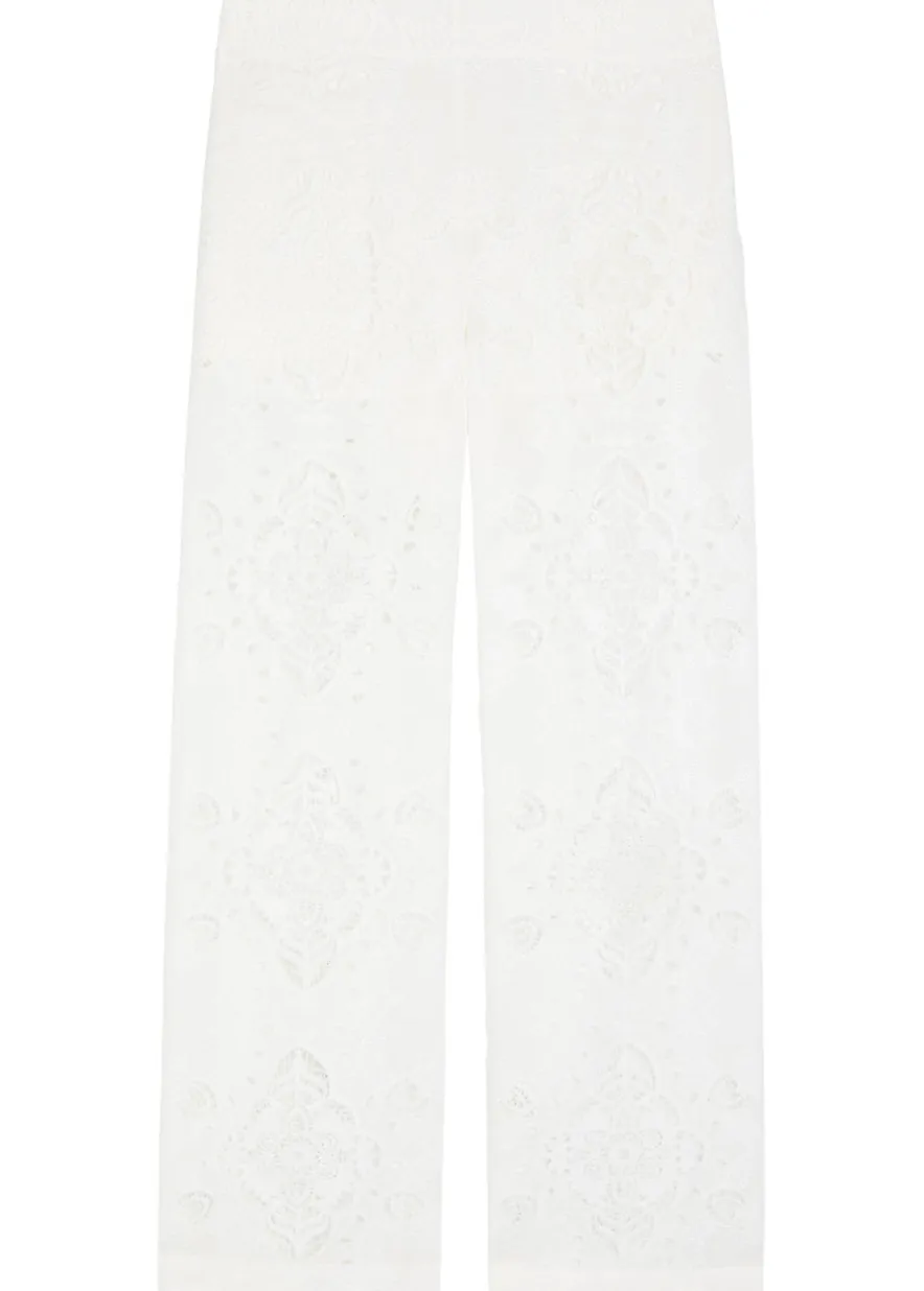Joshua lace and embroidered trousers