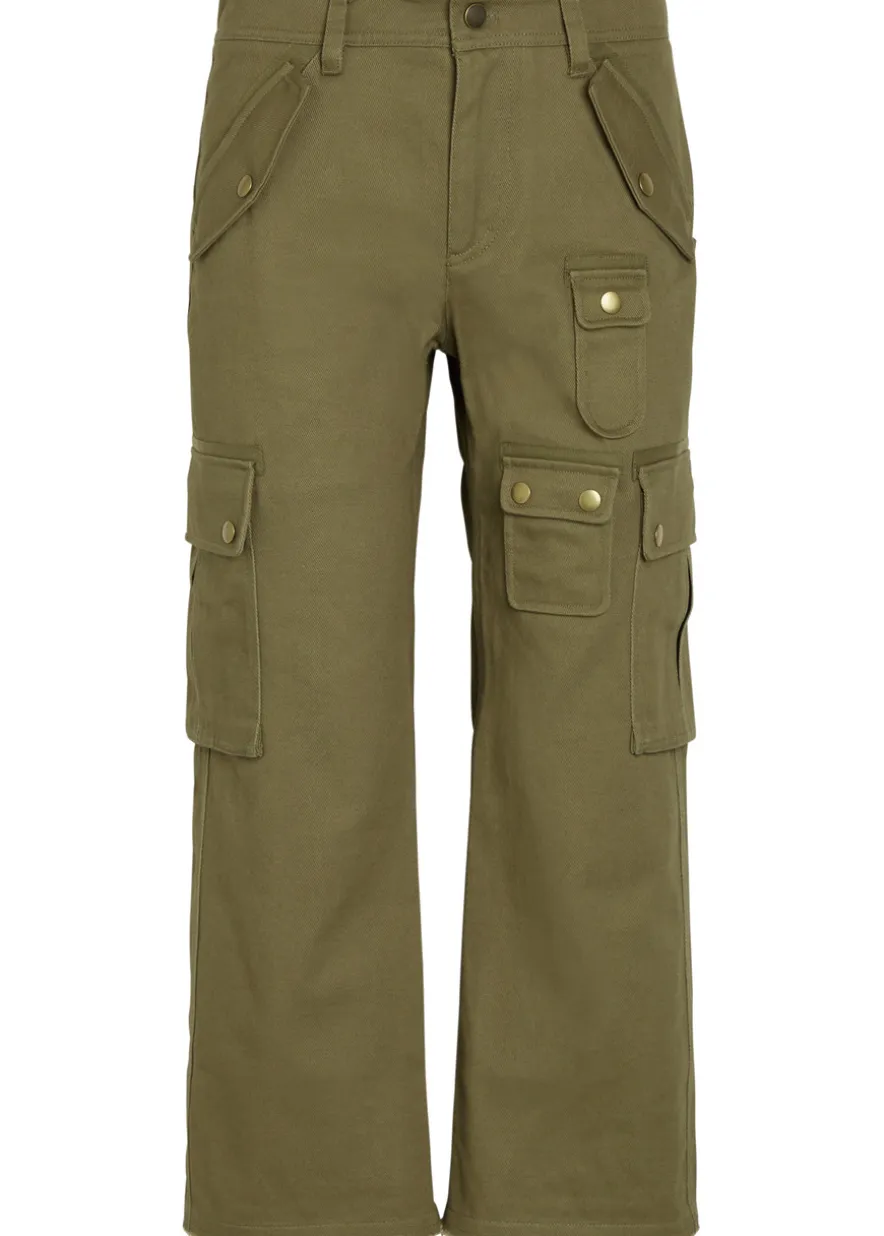 Josine twill cropped cargo trousers