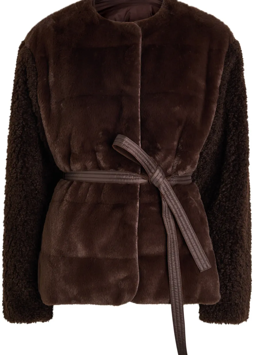 Jouillat quilted faux fur jacket