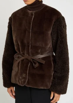 Jouillat quilted faux fur jacket