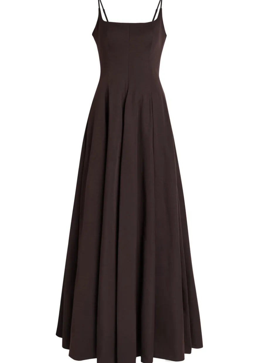 Joy cotton-blend maxi dress