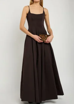 Joy cotton-blend maxi dress