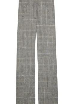 Jude checked straight-leg trousers