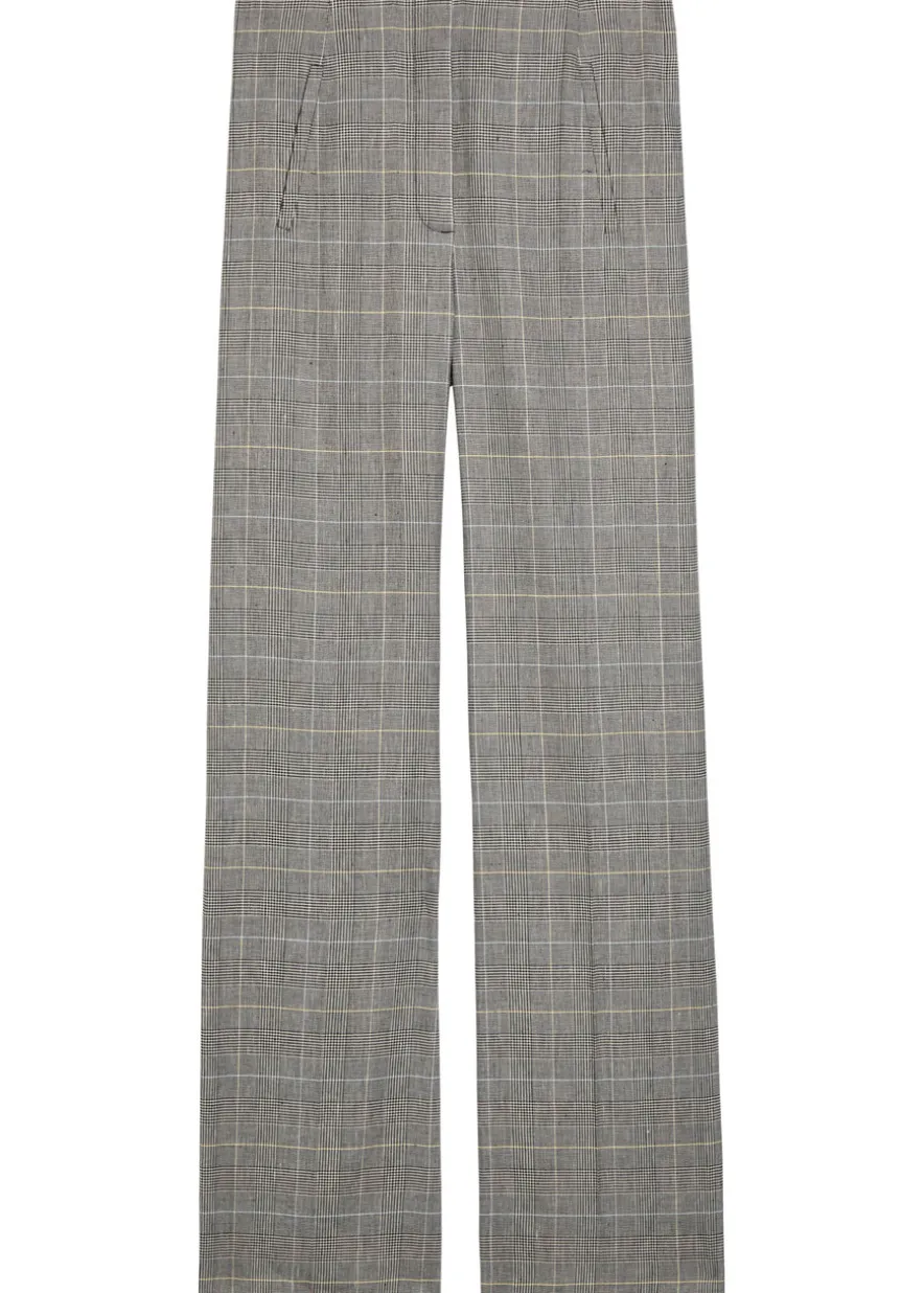 Jude checked straight-leg trousers