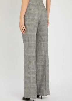 Jude checked straight-leg trousers