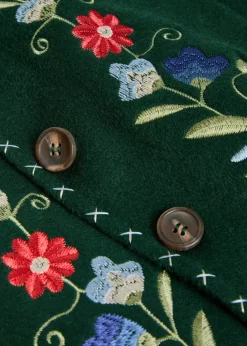Jude floral-embroidered wool-blend jacket