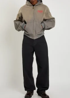 Juggernaut hooded embroidered canvas jacket