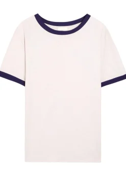 Jules logo cotton and linen-blend T-shirt