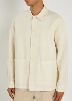 Julian cotton-blend overshirt jacket
