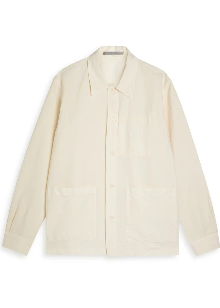 Julian cotton-blend overshirt jacket