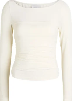 Julian ruched stretch-knit top