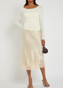 Julian ruched stretch-knit top