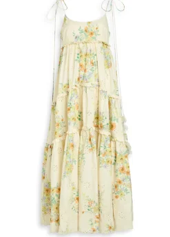 Juliette floral-print cotton maxi dress