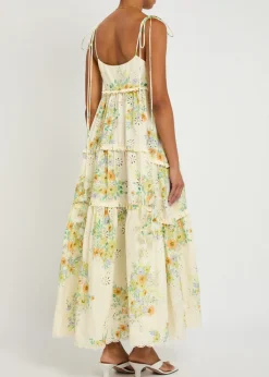 Juliette floral-print cotton maxi dress