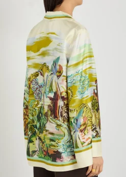 Jungle Boogie printed silk shirt