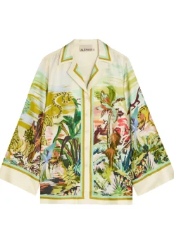 Jungle Boogie printed silk shirt