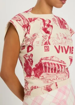 Justine printed cotton and cashmere-blend T-shirt