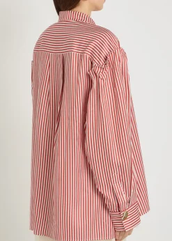 Kaia striped lyocell shirt