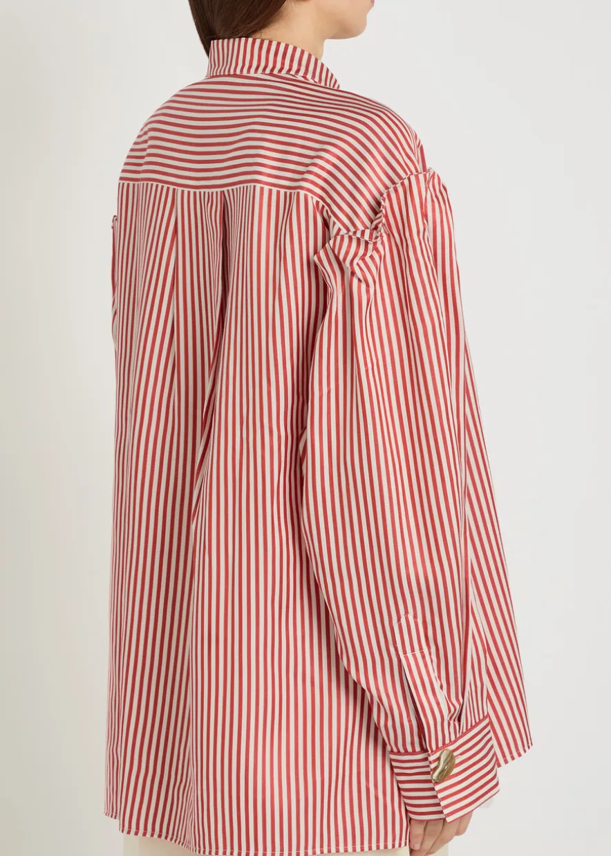 Kaia striped lyocell shirt