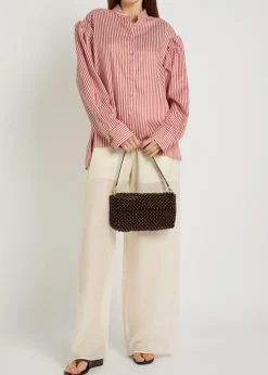 Kaia striped lyocell shirt