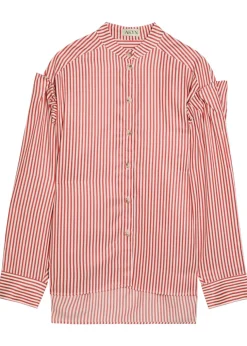 Kaia striped lyocell shirt