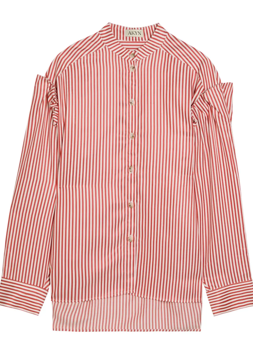 Kaia striped lyocell shirt