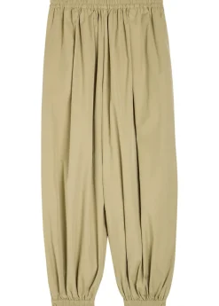 Kalani balloon-leg cotton-blend poplin trousers