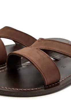 Kalomira cut-out nubuck sliders