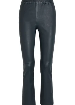 Kamilla slim-leg leather trousers