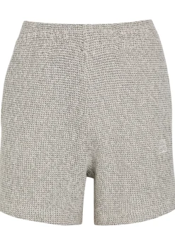 Kam marled cotton-blend shorts