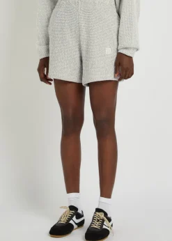 Kam marled cotton-blend shorts
