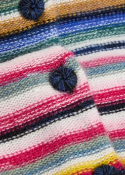Kandria striped cashmere cardigan