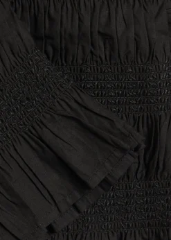 Kane smocked cotton top