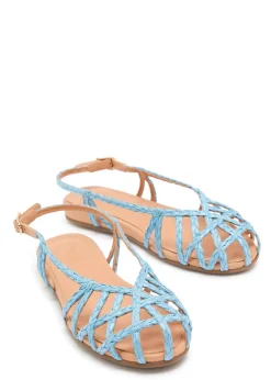 Kardia raffia sandals