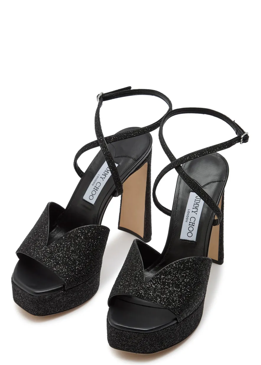Karli 125 glitter leather sandals