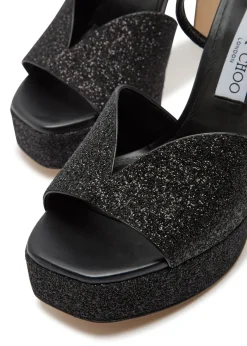 Karli 125 glitter leather sandals