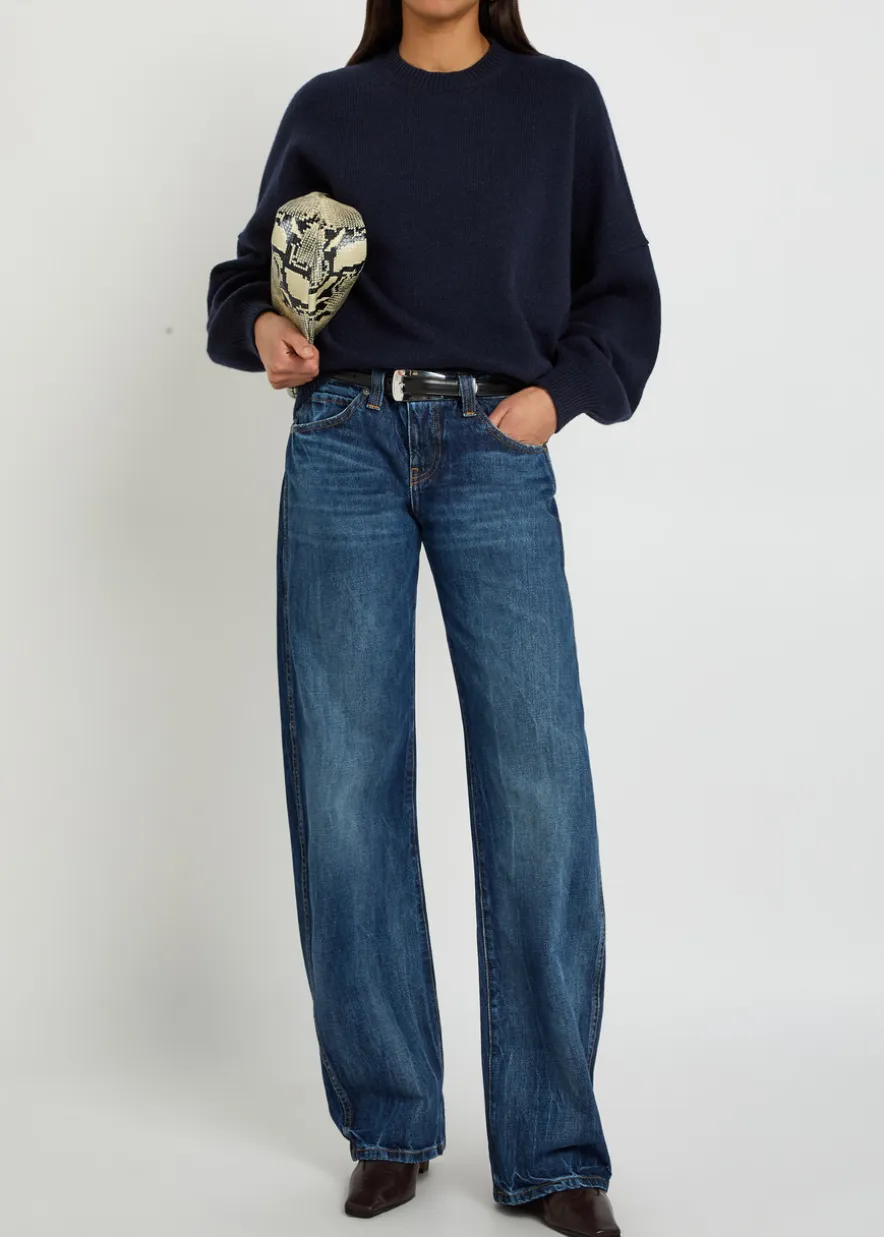 Karo barrel-leg jeans