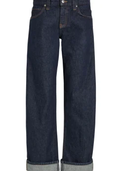 Karo turn-up curved jeans