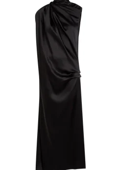 Kate draped silk midi dress