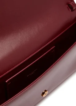 Kate logo patent leather clutch